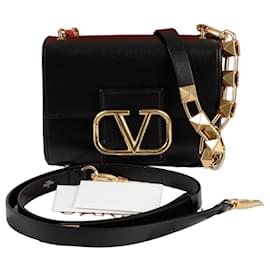 Borsa a tracolla con logo e borchie - Valentino