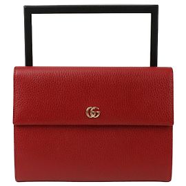 Gucci Clutch con pattina GG Marmont