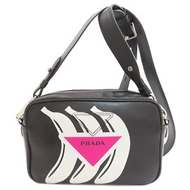 Borsa a Spalla Banana Prada in Pelle di Vitello