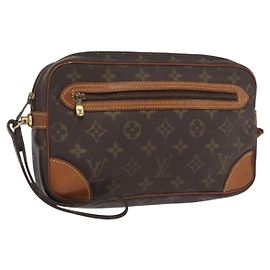 LOUIS VUITTON Clutch Marly Dragonne GM Monogram M51825 LV Auth 160978