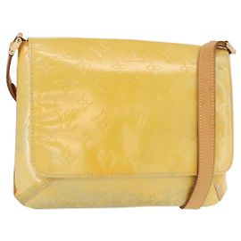 LOUIS VUITTON Borsa Thompson Street Monogram Vernis Grigia M91008 LV Auth 161287