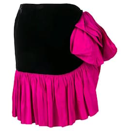 Jupe noire et fuchsia Yves Saint Laurent