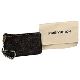 Porta tarjetas de cuero vintage Louis Vuitton Le Dauphine marrón