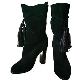 Burberry NUEVAS - SUPERBAS BOTINES ORIGINALES LANVIN DE CUERO SEDA TALLA 37