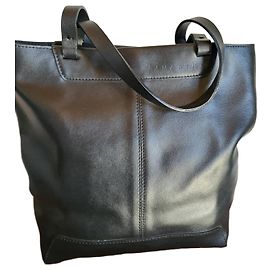 Autre Marque LAMARTHE BELLISSIMA BORSA A SPALLA IN PELLE NERA LISCIA OTTIME CONDIZIONI