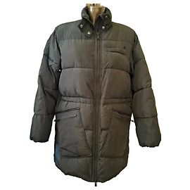Ganni Lange Steppjacke Grau