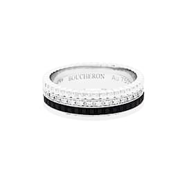 Boucheron Ring, "Quatre Black Edition Small", aus Weißgold, PVD und Diamanten.