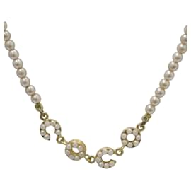 Collana di Perle Placcata Oro Chanel