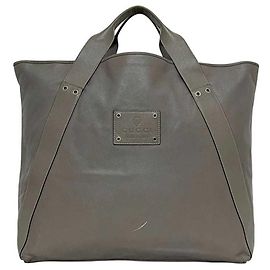 Graue Leder-Tote von Gucci Hysteria