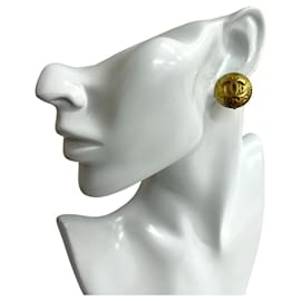 Orecchini a clip vintage Chanel con motivo Coco Mark