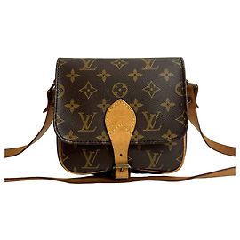 Borsa a Spalla Mini Cartouchiere in Pelle Monogram Louis Vuitton