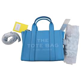 Marc Jacobs The Tote Bag Blu in Pelle Grana Media