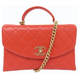 NUOVA BORSA A MANO CHANEL COCO HANDLE IN PELLE CORALLO - Chanel