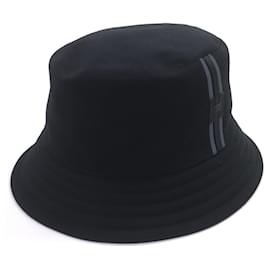 Cappello bucket in cotone Hermès Fred H Stripe58