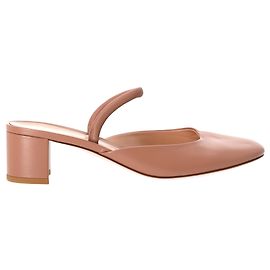Tivoli Mules 55 aus beigem Leder von Gianvito Rossi