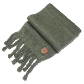 Sciarpa in mohair con frange e patch Anagram Loewe