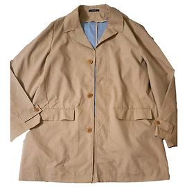 Beige KENZO HOMME Mantel aus Baumwolle