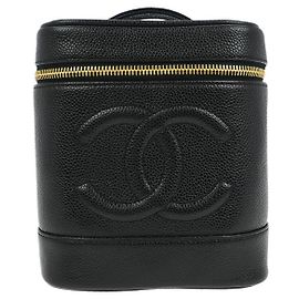 Beauty case vintage senza tempo Chanel Caviar Piccola