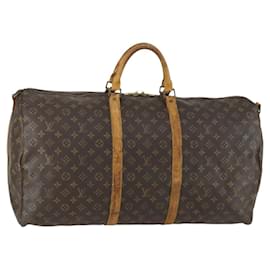 LOUIS VUITTON Borsa Boston Monogram Keepall Bandoulière 60 M41412 LV Auth am10381