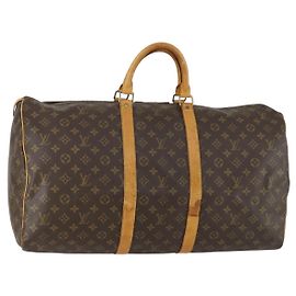 LOUIS VUITTON Borsa Boston Monogram Keepall 55 M41424 LV Auth 161131