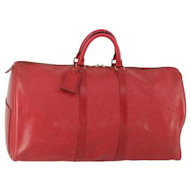 LOUIS VUITTON Epi Keepall 60 Borsa Boston Rossa M42947 LV Auth 159412 - Louis Vuitton