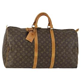 LOUIS VUITTON Borsa Boston Monogram Keepall 55 M41424 LV Auth 161538