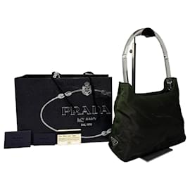 Vintage Prada Polyester Handtasche Grün