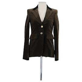 Gucci Blazer de algodón marrón