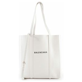 Borsa Tote Balenciaga Everyday in Pelle Bianca
