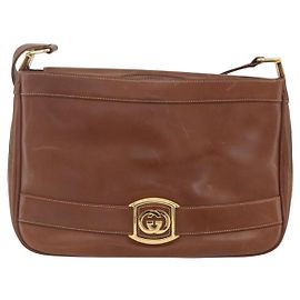 Bolsa de ombro em couro Gucci linha Sherry