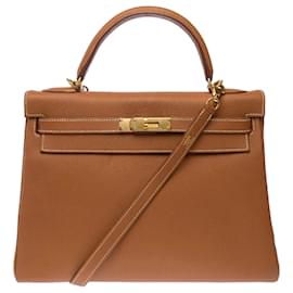 Hermès Borsa HERMES Kelly 32 in Pelle Dorata - 103188