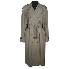 Trench coat Burberrys vintage de algodón beige