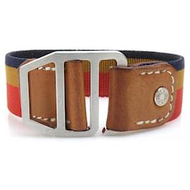 Hermès Charm Bracelet in Canvas and Leather