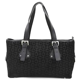 Sac à main en daim et cuir noir Celine - Céline