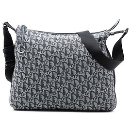 Bolsa transversal em lona Trotter Diorissimo azul Dior