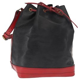 LOUIS VUITTON Borsa a Spalla Epi Noe Bicolore Nero Rosso M44017 LV Auth 159997