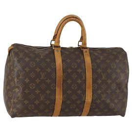 LOUIS VUITTON Borsa Boston Monogram Keepall 45 M41428 LV Auth am10376