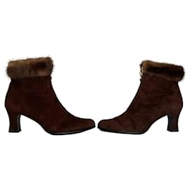 Botas Helens Vintage Yves Saint Laurent Marrón EU36