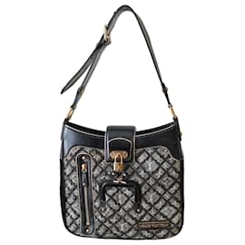 Borsa Musette in denim grigio trapuntato Monogram nero edizione limitata Louis Vuitton - Autre Marque