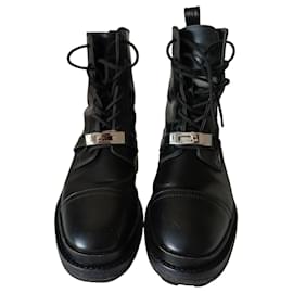 Stivaletti Hermès Funk in pelle nera