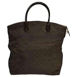 Borsa tote Louis Vuitton 2011 Desire Vertical Lockit MM in nylon monogramma nero