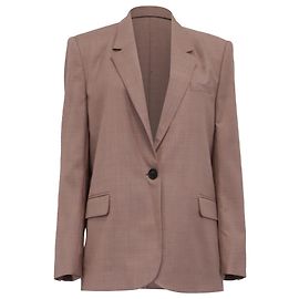 Isabel Marant Etoile Einreiher-Blazer von Isabel Marant Étoile mit Taschen aus braunem Wollstoff