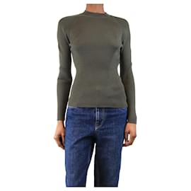 Grüner Wollrollkragenpullover - Größe XS - Autre Marque