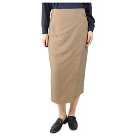 Vince Falda midi marrón - talla UK 10