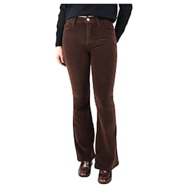 Calças flare de veludo marrom - tamanho UK 10 - Frame Denim