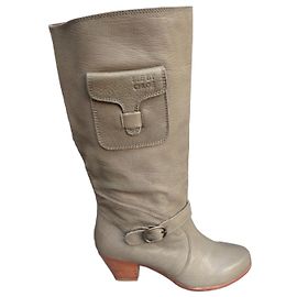 Botas See by Chloé de cuero kaki
