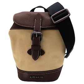 Borsa a Spalla in Tela e Pelle Hudson Small Pack di Coach