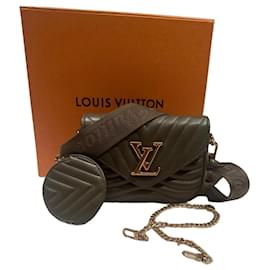 Borsa a spalla Louis Vuitton Pelle Khaki