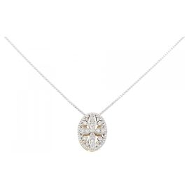 Autre Marque Collana in diamante in oro bianco Au750 e oro giallo Au750