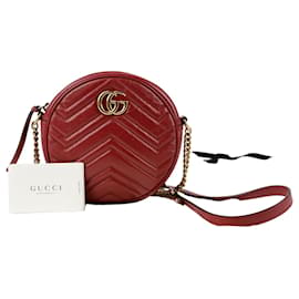 Gucci Borsa a tracolla rotonda mini GG Marmont